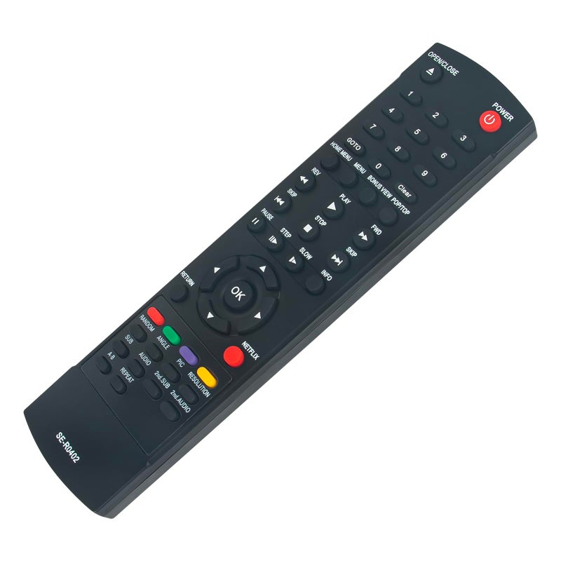 WINFLIKE New Blu-ray Replace Remote SE-R0402 Compatible with Toshiba Blu-ray Disc DVD Player BDX2150KU BDK21KU BDX2250KU BDX2250 BDX5200 BDX4200KU BDX5200KU - Image 3